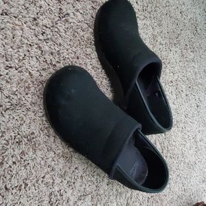 Size 40 Dansko felted  black clogs